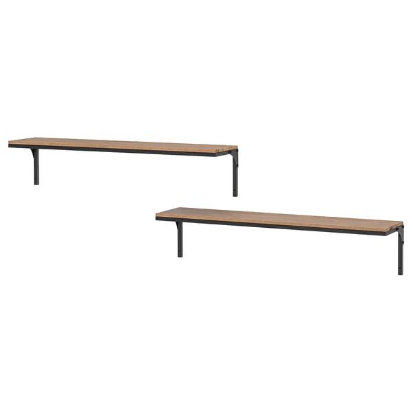 IKEA FJÄLLBO Wall shelf combination black