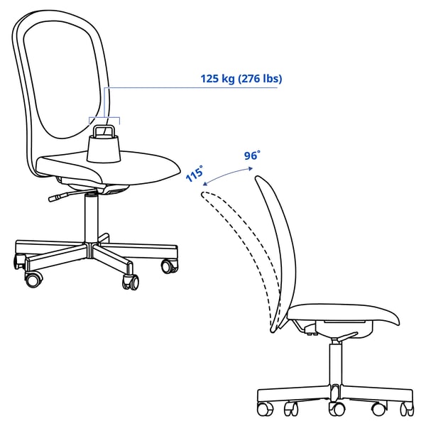 IKEA FLINTAN Office Chair Black