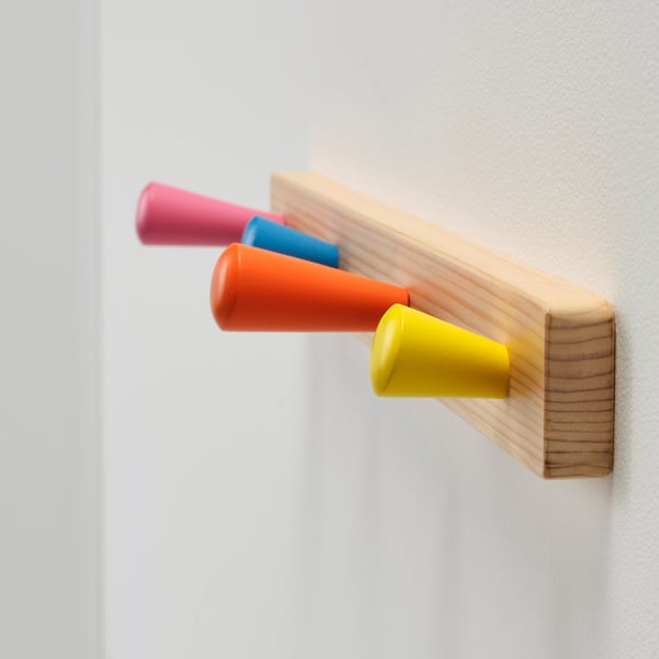 IKEA FLISAT Knob Rack With 4 Knobs