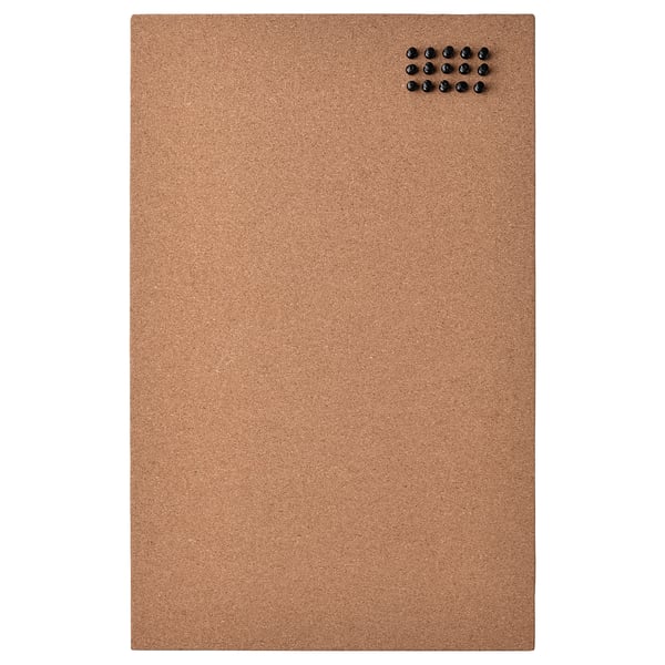 IKEA FLÖNSA Memo Board With Pins Cork 20 ½x13 "