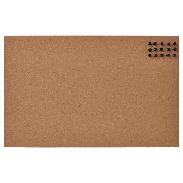 IKEA FLÖNSA Memo board with pins cork 20 ½x13 "