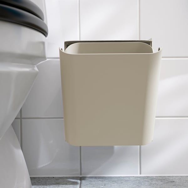 IKEA FLORSJÖN Trash Can Beige 1 Gallon