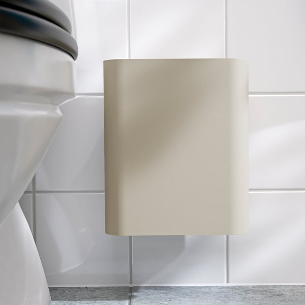 IKEA FLORSJÖN Trash Can Beige 1 Gallon