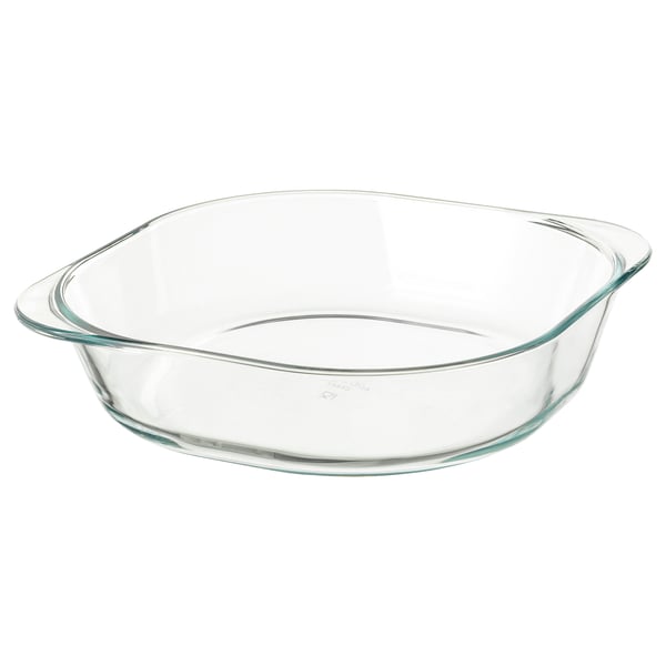 IKEA FÖLJSAM Baking dish clear glass 9 ¾x9 ¾ "