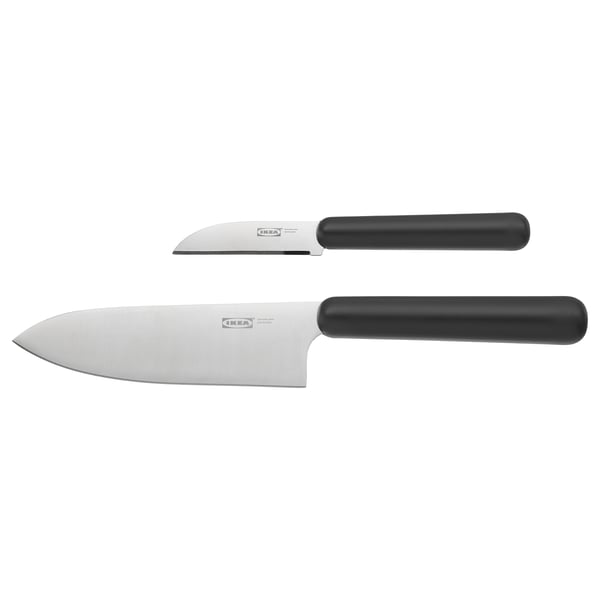 IKEA FÖRDUBBLA 2-piece knife set gray