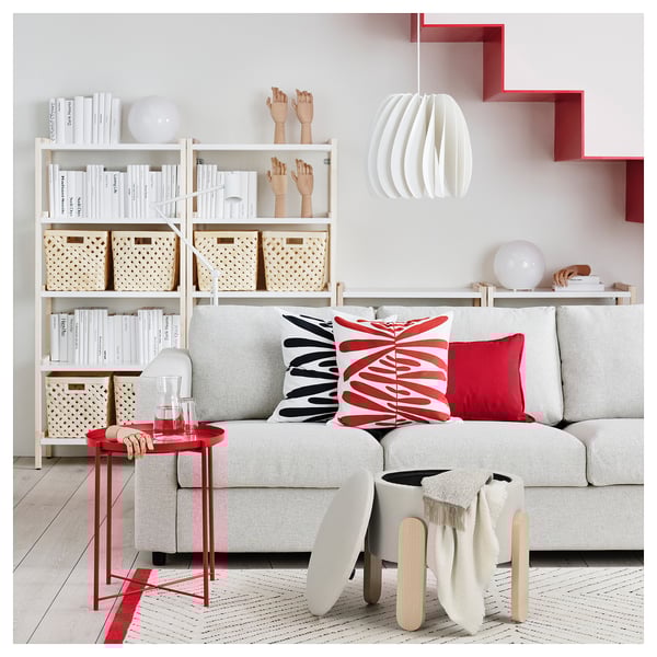 IKEA FÖRLUNDA Pouffe With Storage/Vissle Beige