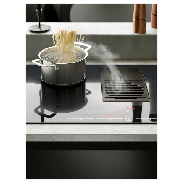 IKEA FÖRNEBO Induction Cooktop W/downdraft Vent