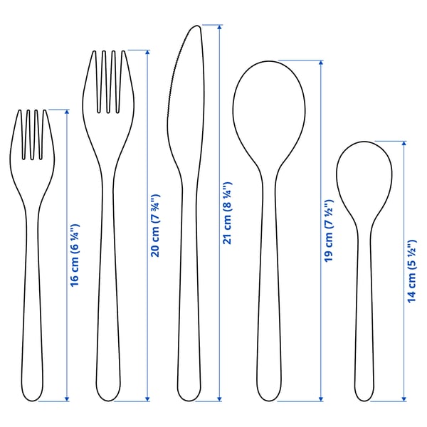 IKEA FÖRNUFT 20-piece Flatware Set Stainless Steel