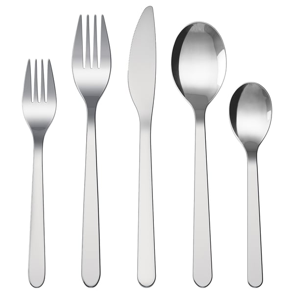 IKEA FÖRNUFT 20-piece flatware set stainless steel