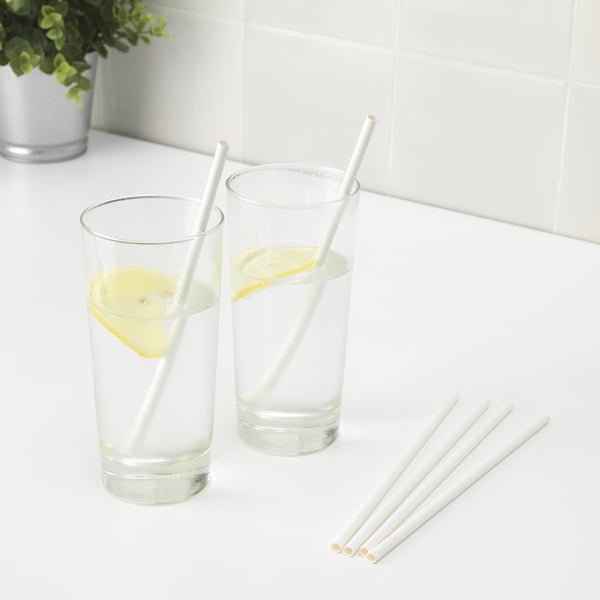 IKEA FÖRNYANDE Drinking Straw Paper/white