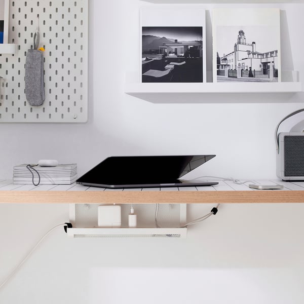 IKEA FÖRSÄSONG Cable Management Tray White 15 "