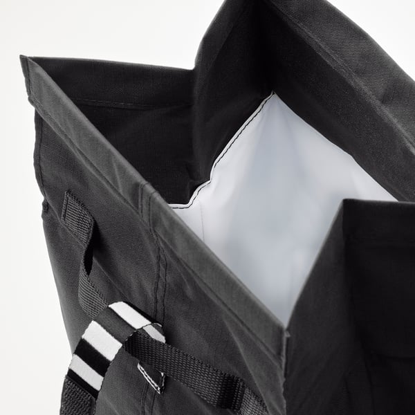 IKEA FRAMTUNG Lunch Bag Black 8 ¾x6 ¾x13 ¾ "