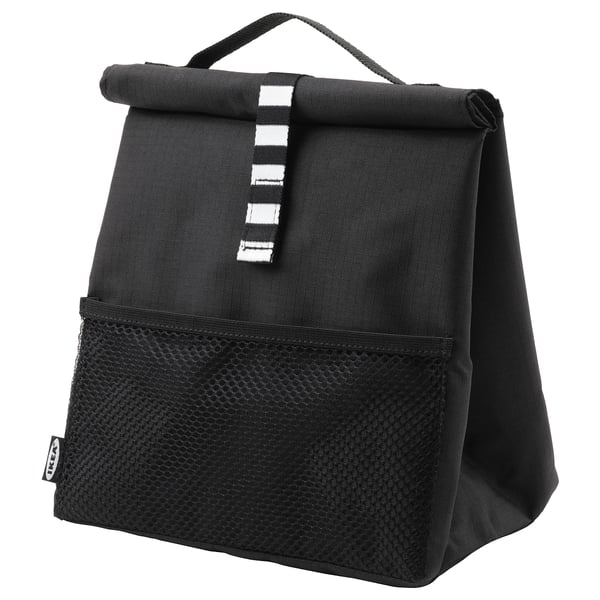 IKEA FRAMTUNG Lunch bag black 8 ¾x6 ¾x13 ¾ "