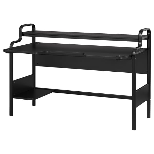 IKEA FREDDE Gaming desk black 55 1/8x29 1/8x28 3/4 "
