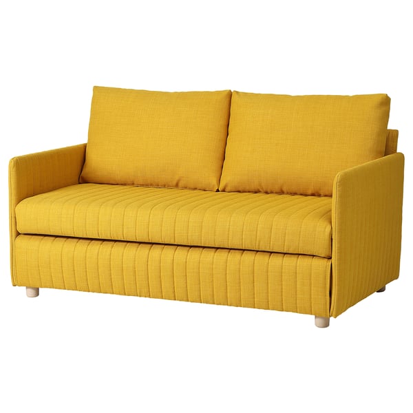IKEA FRIDHULT Sleeper sofa Skiftebo yellow