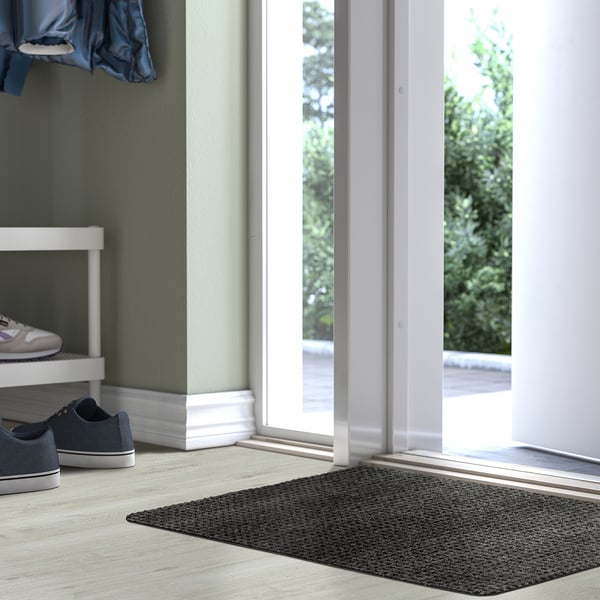 IKEA FRIKTION Door Mat Gray 1 ' 10 "x2 ' 9 "