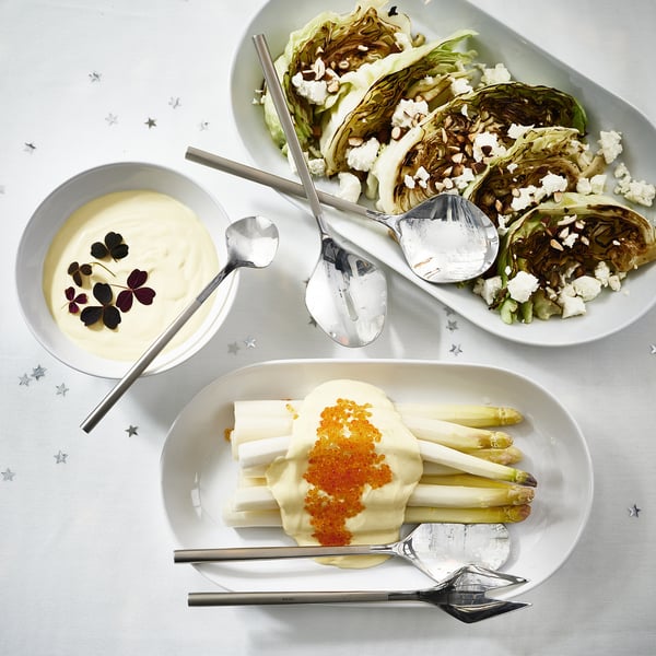 IKEA FRÖJDA 5-piece Serving Set Stainless Steel