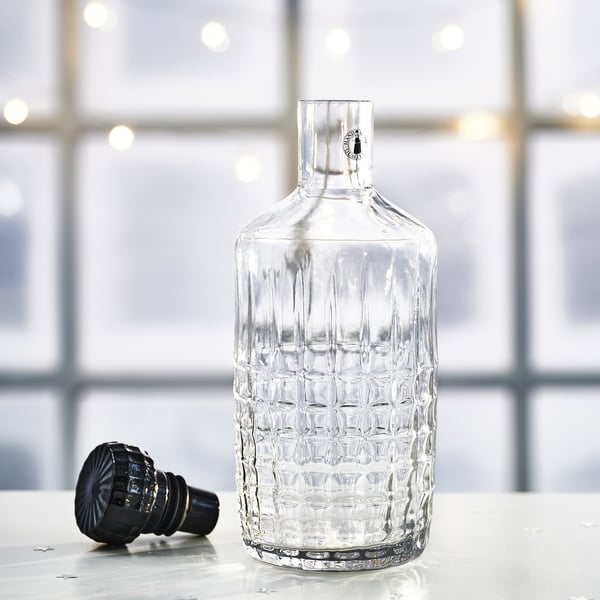 IKEA FRÖJDA Carafe With Stopper Clear Glass 34 Oz