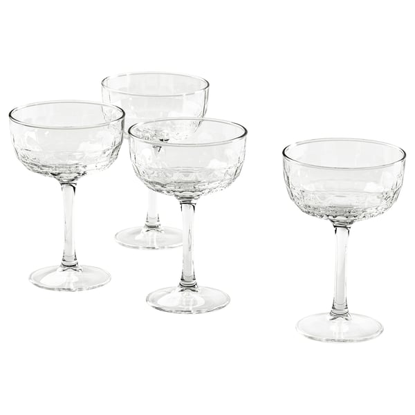 IKEA FRÖJDA Champagne coupe clear glass 7 oz
