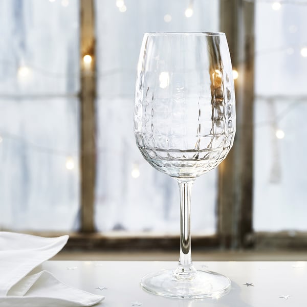 IKEA FRÖJDA Wine Glass Clear Glass 16 Oz