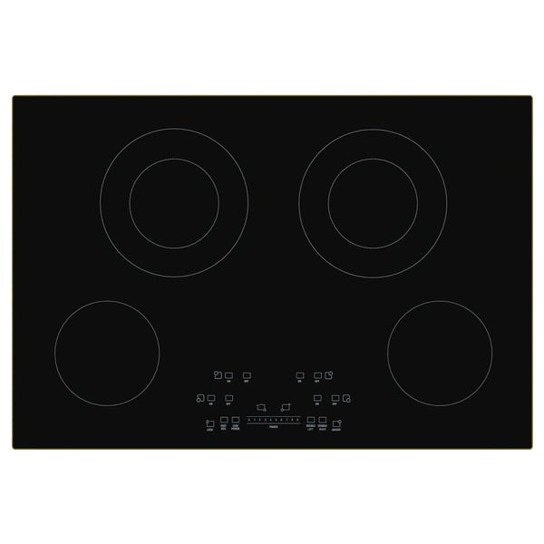 IKEA FROMMESTA Glass ceramic cooktop black 30 "
