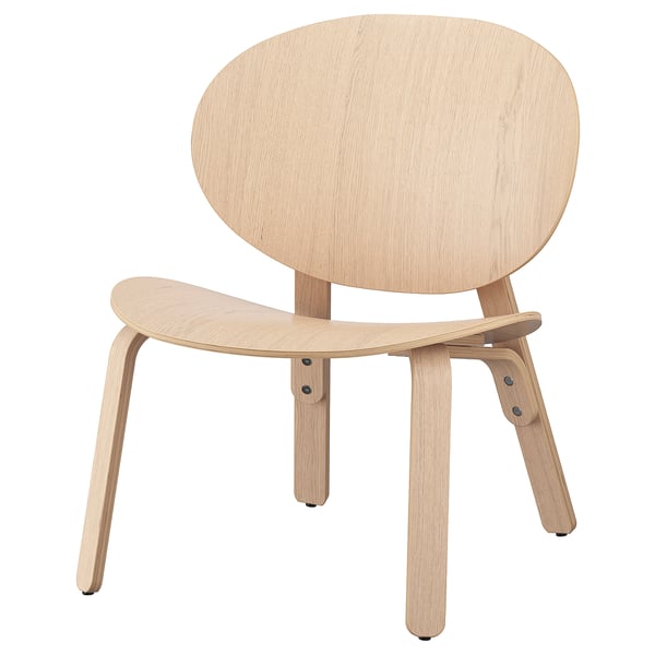IKEA FRÖSET Chair white stained oak veneer