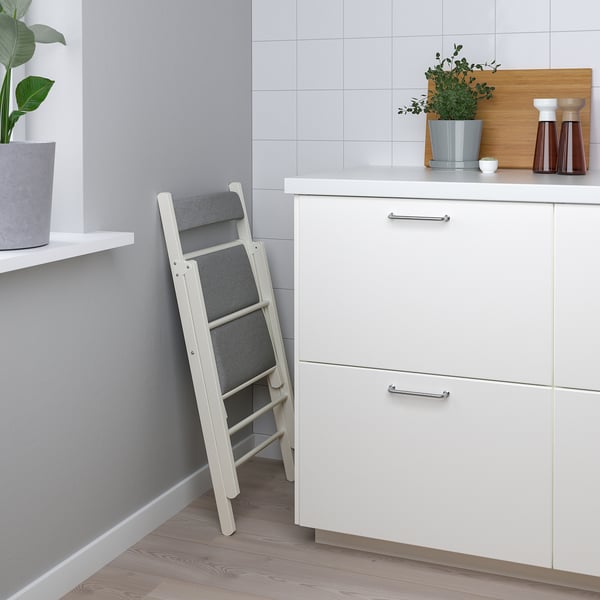 IKEA FRÖSVI Folding Chair White/Knisa Light Gray