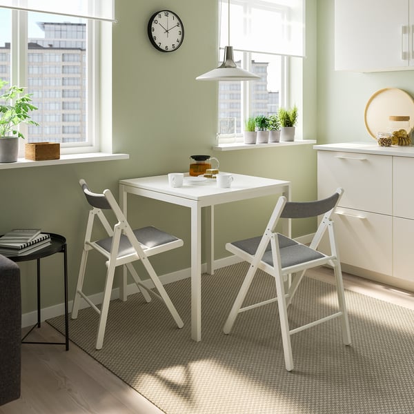 IKEA FRÖSVI Folding Chair White/Knisa Light Gray