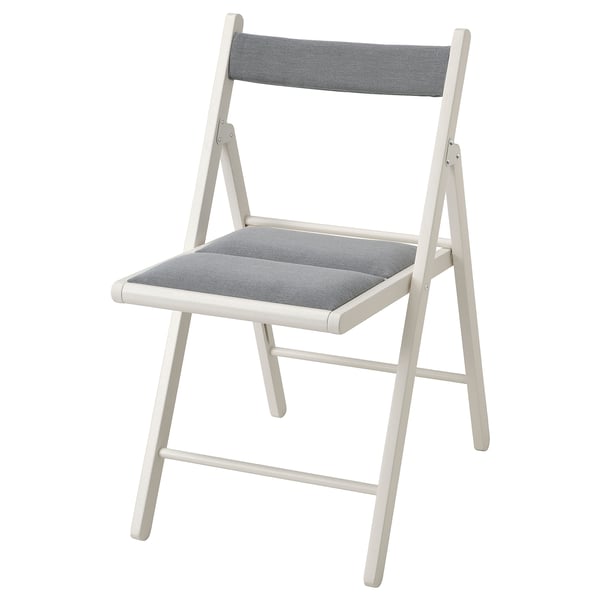 IKEA FRÖSVI Folding chair white/Knisa light gray