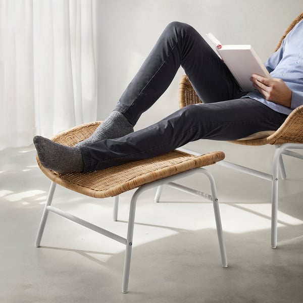 IKEA FRYKSÅS Ottoman Rattan