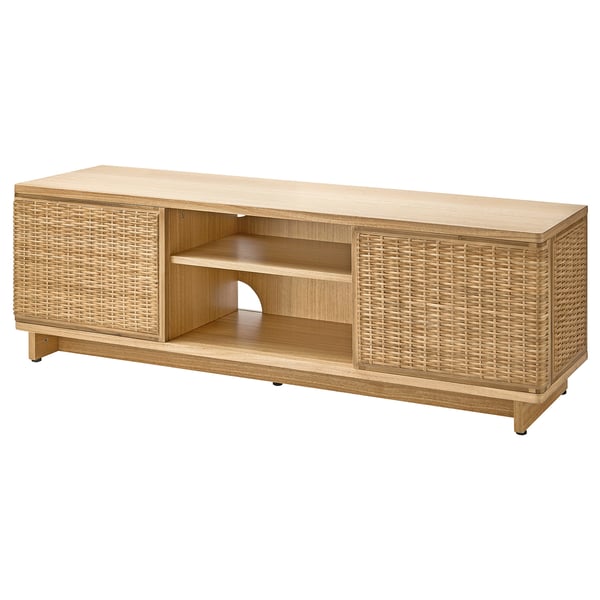 IKEA FRYKSÅS TV unit rattan 61 3/4x16 1/8x19 1/8 "