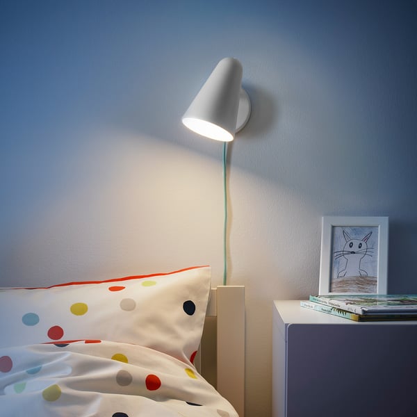 IKEA FUBBLA LED Wall Lamp White