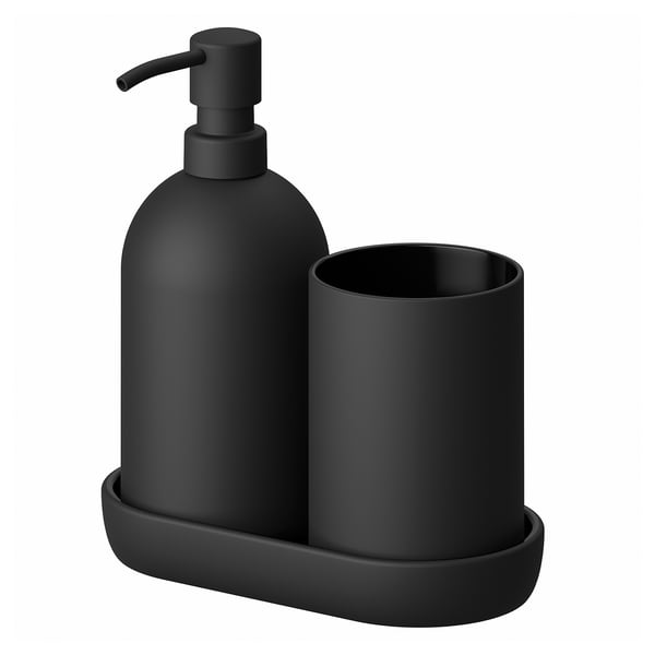 IKEA GANSJÖN 3-piece bathroom set black