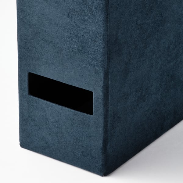 IKEA GJÄTTA Magazine File Velvet Dark Blue