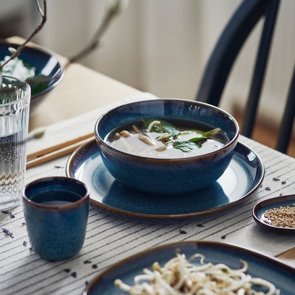 IKEA GLADELIG Bowl Blue 5 ½ "