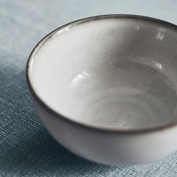 IKEA GLADELIG Bowl Gray 4 ½ "