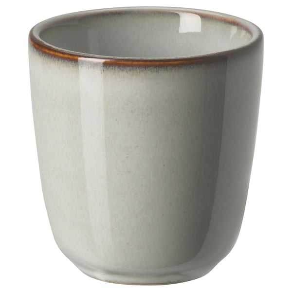 IKEA GLADELIG Espresso cup gray 3 oz