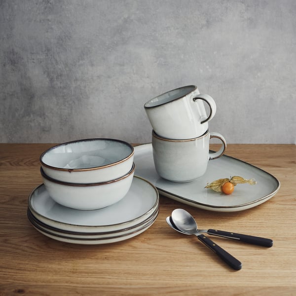 IKEA GLADELIG Mug Gray 13 Oz
