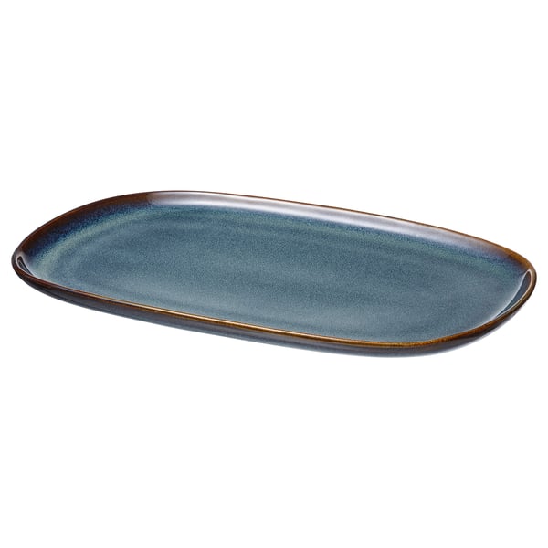 IKEA GLADELIG Plate blue 12x7 ½ "