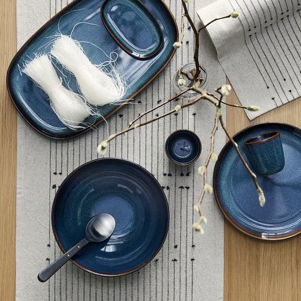 IKEA GLADELIG Plate Blue 8x5 "