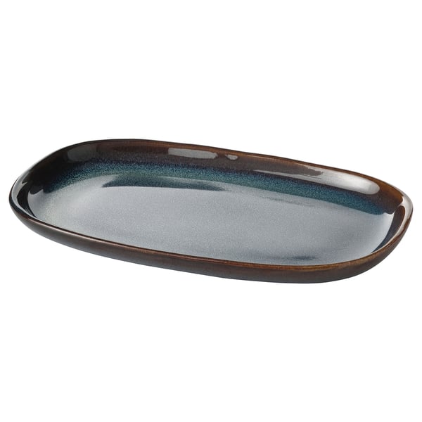IKEA GLADELIG Plate blue 8x5 "