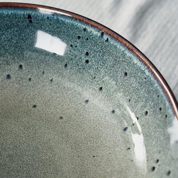 IKEA GLADELIG Serving Bowl Beige-green 12 "