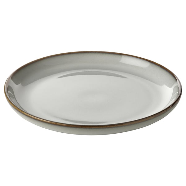 IKEA GLADELIG Side plate gray 8 "