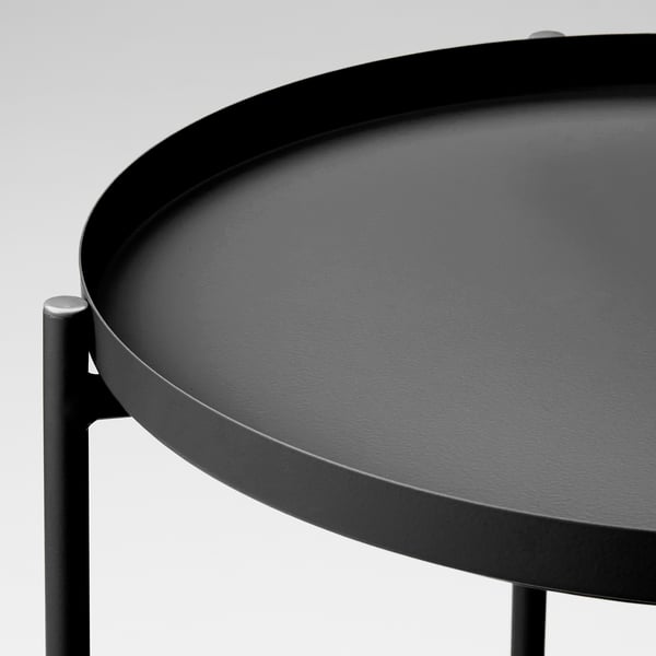 IKEA GLADOM Tray Table Black 17 1/2x20 5/8 "