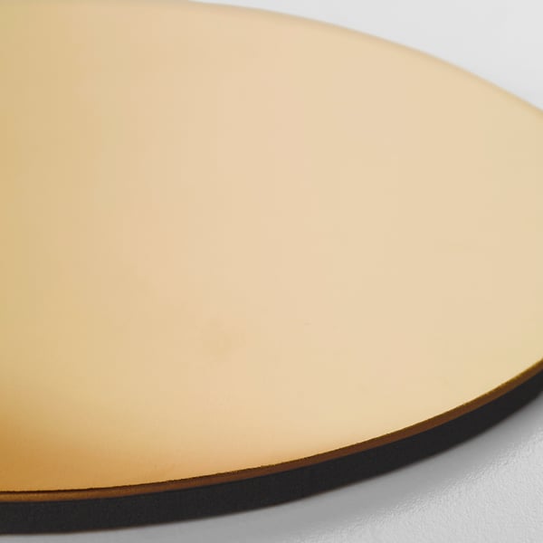 IKEA GLATTIS Coasters With Holder Brass Color 3 "