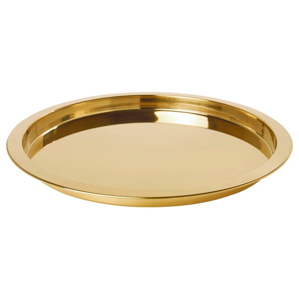 IKEA GLATTIS Tray brass color 15 "