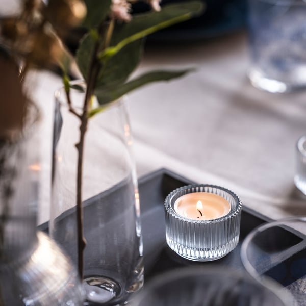 IKEA GLIMMA Unscented Tealights 4 Hr
