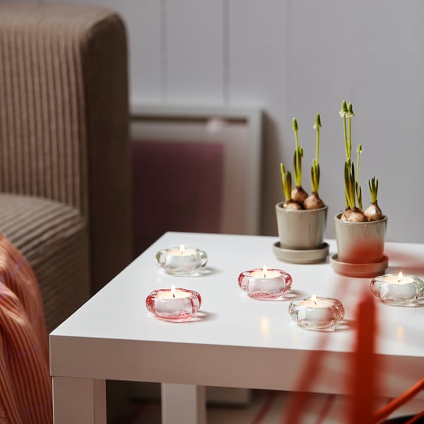 IKEA GLIMMA Unscented Tealights 4 Hr