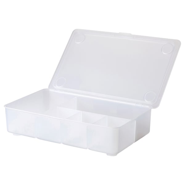 IKEA GLIS Box With Lid Clear 13 3/8x8 1/4 "