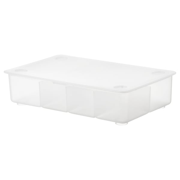 IKEA GLIS Box with lid clear 13 3/8x8 1/4 "
